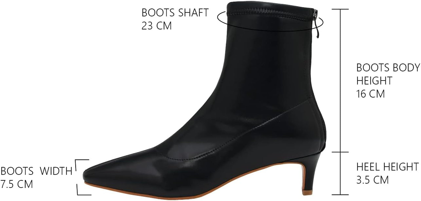 Brown Ankle-High Women'S Boots | Pointed Toe, Block Heel, Casual Booties for Women | Autumn, Winter