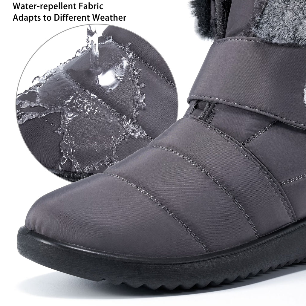 Women Snow Boots Winter Shoes Slip on Boots for Women Waterproof Booties Comfortable Outdoor anti Slip Shoes