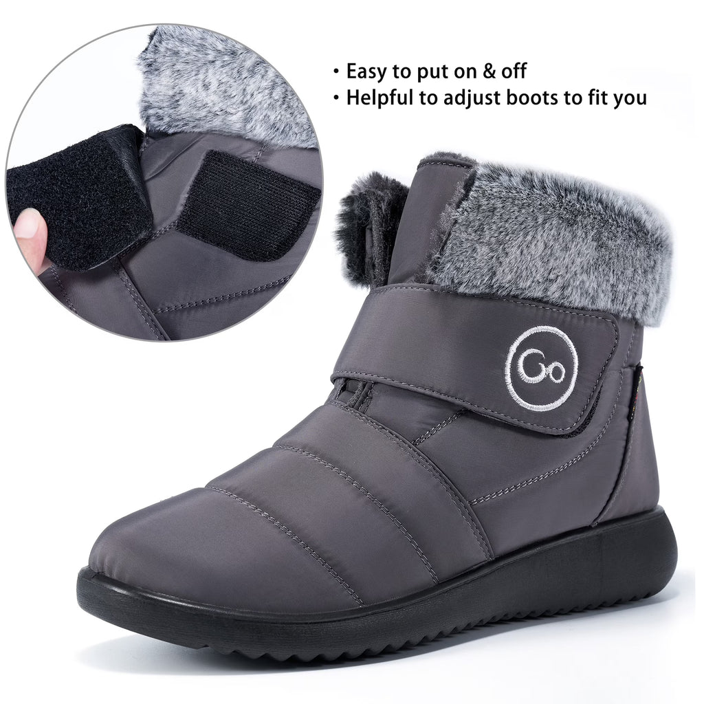 Women Snow Boots Winter Shoes Slip on Boots for Women Waterproof Booties Comfortable Outdoor anti Slip Shoes