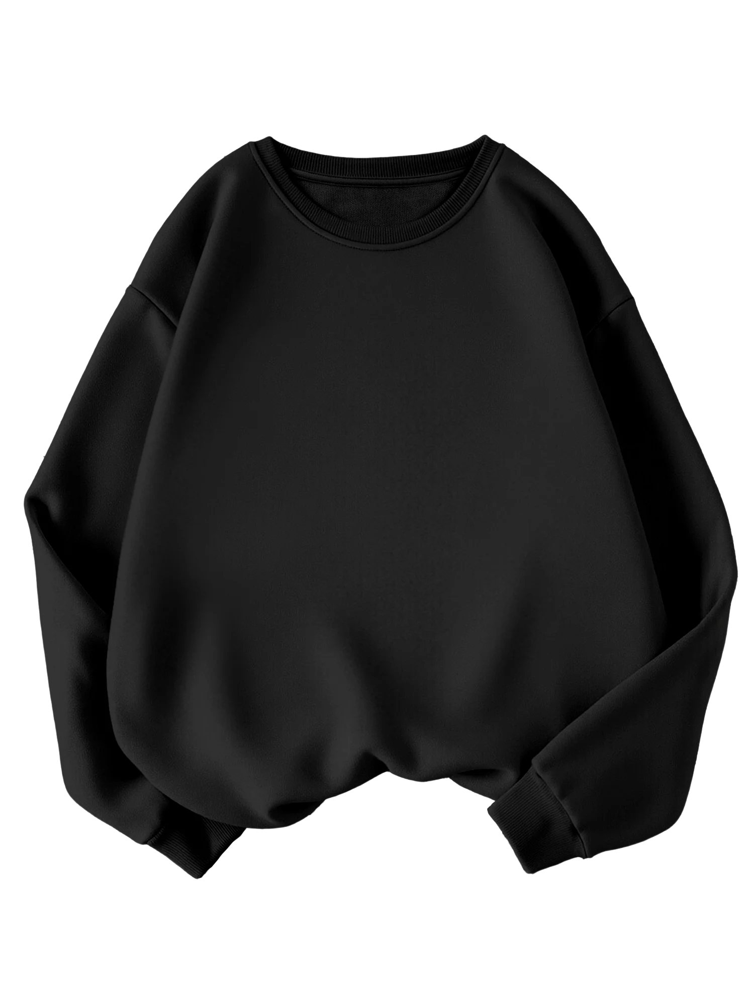 Women'S Light Gray Oversized Crewneck Sweatshirt Loose Fit Casual Pullover
