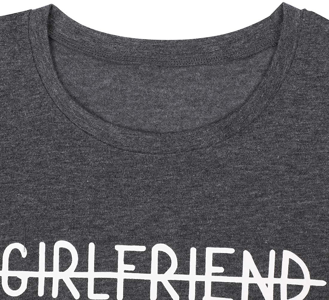 Girlfriend Fiancee Wife Shirt Women Bride Honeymoon Gift | Girlfriend Fiancee Wife Shirt Women Bride Honeymoon Vacation Tees Valentine Gift Pink