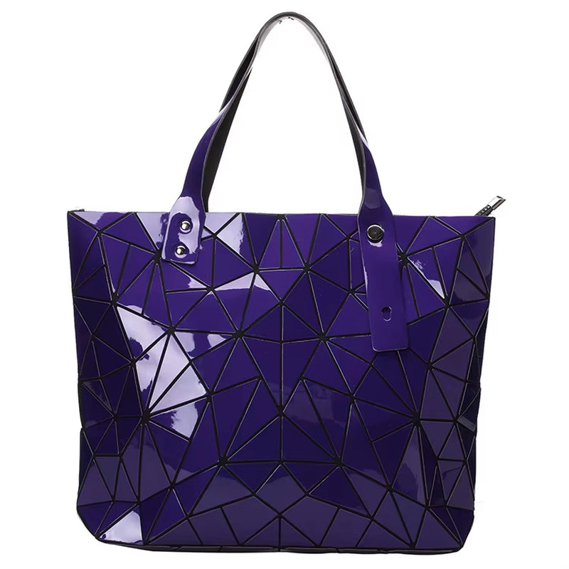 New Gold Handbags Bags for Women 2026 Summer Large Tote Bag Ladies Geometric Messenger Shoulder Bag Beach Luxury Designer Silver