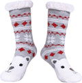 Fuzzy Slipper Socks for Women with Grips Cozy Soft Winter Non Slip Warm Socks