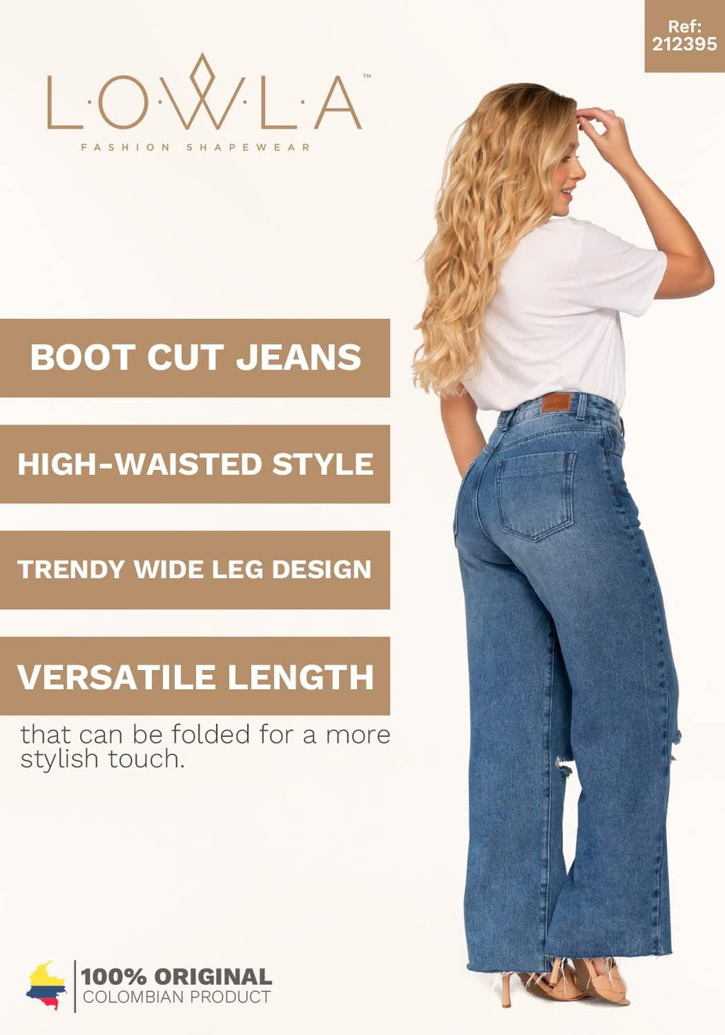 High Waisted Jeans for Women | Pantalones Colombianos Levanta Cola | Butt Lifting Jeans