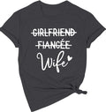 Girlfriend Fiancee Wife Shirt Women Bride Honeymoon Gift | Girlfriend Fiancee Wife Shirt Women Bride Honeymoon Vacation Tees Valentine Gift Pink
