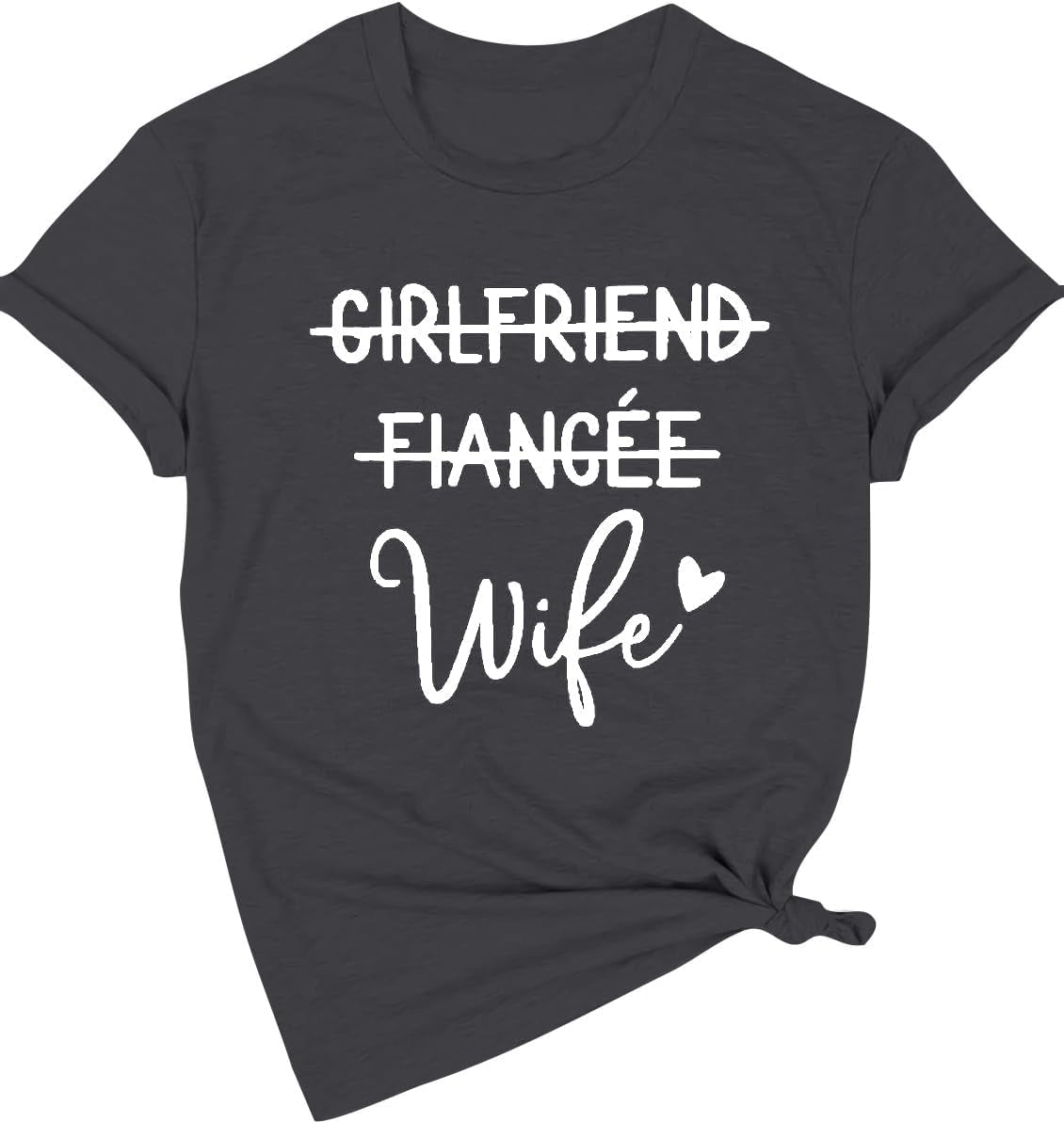Girlfriend Fiancee Wife Shirt Women Bride Honeymoon Gift | Girlfriend Fiancee Wife Shirt Women Bride Honeymoon Vacation Tees Valentine Gift Pink